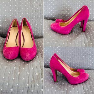 Franco Sarto Cicero Suede Platform Heels
